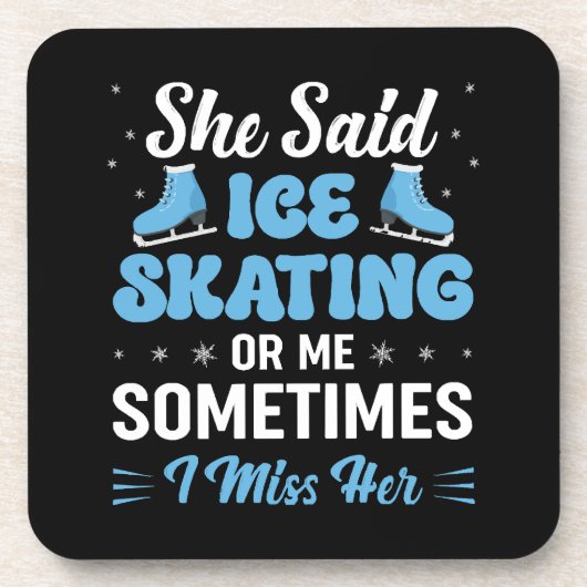 Dessous-de-verre Cute Ice Rink Synchronized appelle (Devant)