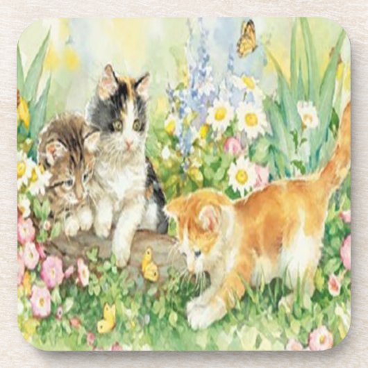 Dessous de verre Cute Kitten (Devant)