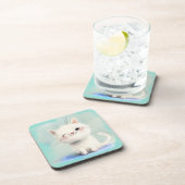 Dessous-de-verre Cute Kitten blanc (Côté Droit)