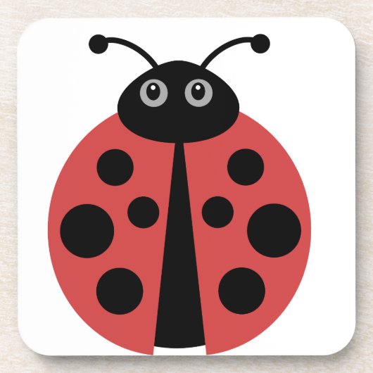 Dessous-de-verre Cute Ladybug (Devant)
