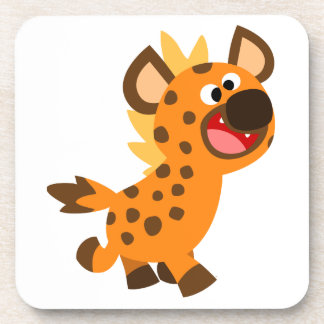 Dessous-de-verre Cute Little Cartoon Hyena Coasters Set