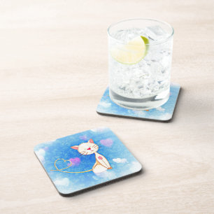 Dessous-de-verre Cute Love Chat