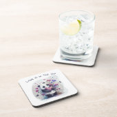Dessous-de-verre Cute Panda Love Heart Valentine boisson coaster (Côté Droit)