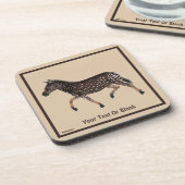 Dessous-de-verre Cute Polka Dot Zebra (Côté gauche)