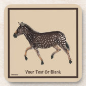 Dessous-de-verre Cute Polka Dot Zebra (Devant)