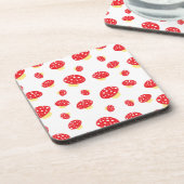 Dessous-de-verre Cute Red Spotty Toadstool Mushrooms Pattern (Côté gauche)