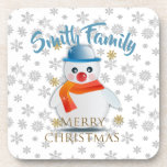 Dessous-de-verre Cute Snowman<br><div class="desc">Des mains froides, un coeur chaud... alors ils disent ! Portez l'esprit de vacances avec vous avec cet adorable bonhomme de neige. Customisez le texte à votre goût (vous pouvez même le supprimer). Si vous voulez une chemise couleur claire, vous pouvez aussi changer la couleur de la police. Disponible en...</div>