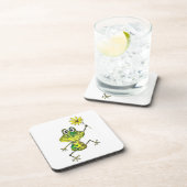 Dessous-de-verre Cute Whimsical Happy Frog (Côté Droit)