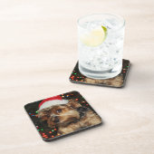 Dessous-de-verre Cute Yorkie avec Santa Hat (Côté Droit)