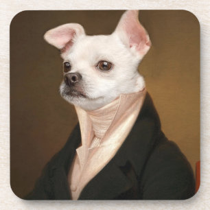 Dessous-de-verre Cutest Baby Animals Royal Chihuahua Portrait