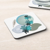 Dessous-de-verre Cyan Boho (Côté gauche)