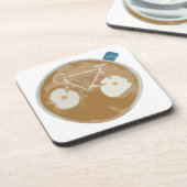 Dessous-de-verre Cyclisme Art Latte (Côté gauche)