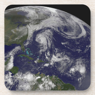 Dessous-de-verre Cyclones Tropicaux Katia, Lee, Maria Et Nate.