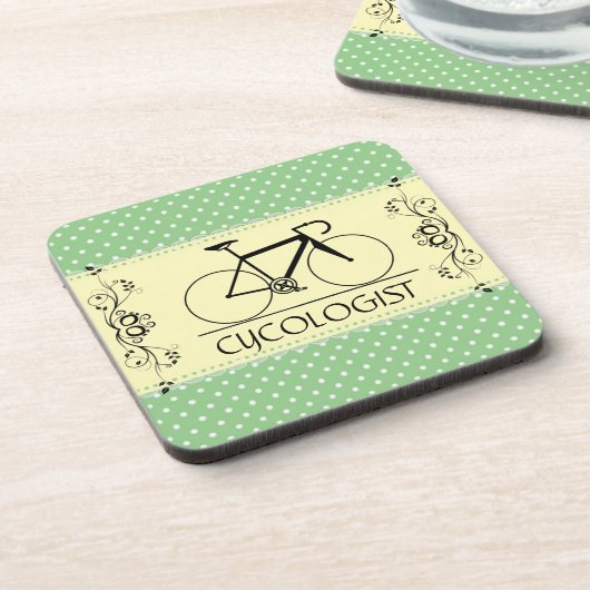 Dessous-de-verre Cycologiste Beverage Coaster (Côté gauche)