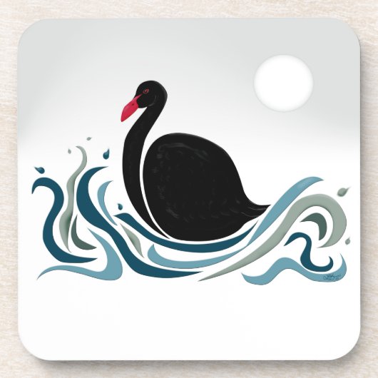 Dessous-de-verre Cygne noir (Devant)