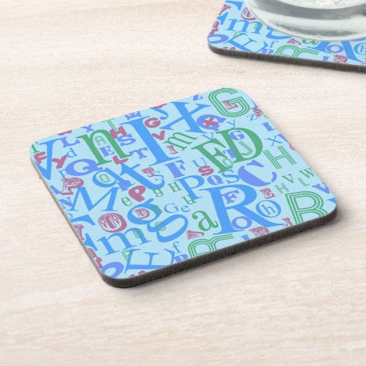 Dessous-de-verre D'A à bleu de Z (Côté gauche)