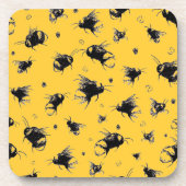 Dessous de verre d'abeille rustique - Dessin à la (Devant)