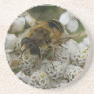 Dessous de verre d'abeilles et de fleurs