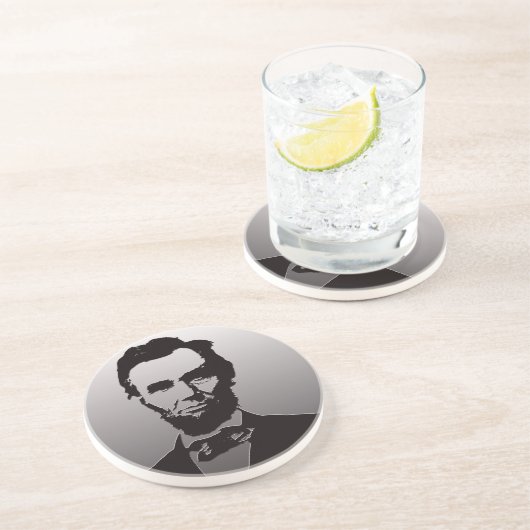 Dessous de verre d'Abraham Lincoln (Côté)