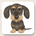 Dessous-de-verre Dachshund À poils durs| Teckel de chien en caricat<br><div class="desc">L'Ensemble de Dessous de verre de l'À poils durs Dachshund Lover. Ajoutez ce joli décor à votre coin repas ou à votre table basse et protégez vos meubles des dommages que peuvent causer les boissons chaudes et froides. Dessin de dessin original d'un sanglier et d'un Teckel tan. Ces amoureux de...</div>