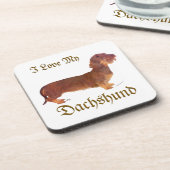 Dessous-de-verre Dachshund Love (Côté gauche)