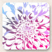Dessous-de-verre Dahlia flower coaster set (Devant)