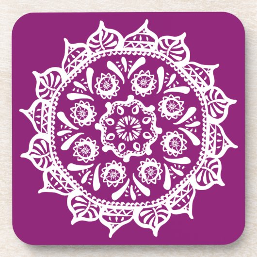 Dessous-de-verre Dahlia Mandala (Devant)