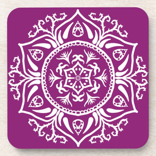Dessous-de-verre Dahlia Mandala (Devant)