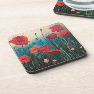dessous de verre d'alimentation en fleurs 6