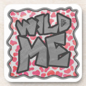 Dessous-de-verre Dalmatie rose et blanc Wid Me (Devant)