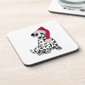 Dessous-de-verre Dalmatien de Noël (Côté gauche)