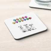 Dessous-de-verre Dalmatiens : Bonne année 2016 (Côté gauche)