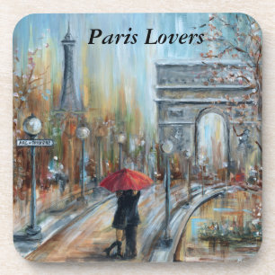 Dessous de verre d'amants de Paris