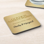 Dessous-de-verre Damas du 50e anniversaire d'or (Côté gauche)