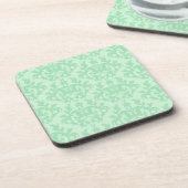 Dessous-de-verre Damask vert pâle Kangaroo pattes ensemble de 6 des (Côté gauche)