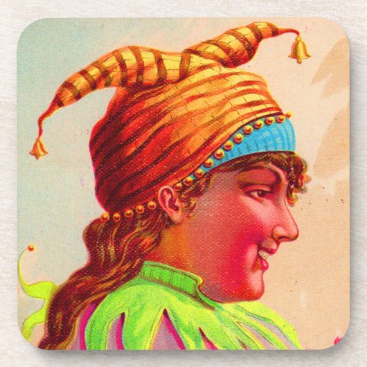 Dessous-de-verre Dame victorienne jester (Devant)