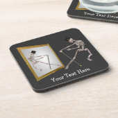 Dessous-de-verre Dancing Skeleton Drôle Ensemble de Dessous de verr (Côté gauche)