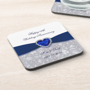Dessous de verre d'anniversaire de mariage de
