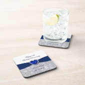 Dessous de verre d'anniversaire de mariage de (Côté Droit)