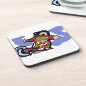 Dessous-de-verre danse du patin à glace (Côté gauche)