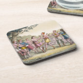 Dessous-de-verre Danse indienne canadienne le soir (engra de (Côté gauche)