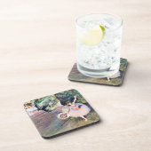 Dessous-de-verre Danseur avec un bouquet de fleurs d'Edgar Degas (Côté Droit)