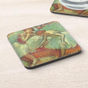 Dessous-de-verre Danseurs en vert par Edgar Degas, Ballet Vintage