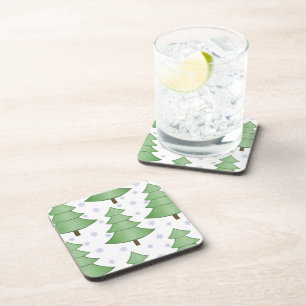 Dessous de verre d'arbre de Noël