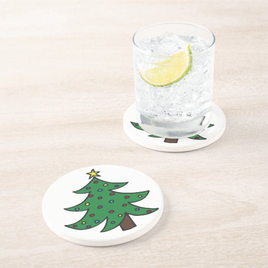 Dessous de verre d'arbre de Noël (Côté)