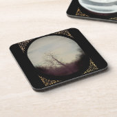 Dessous de verre d'arbre hivernal (Côté gauche)