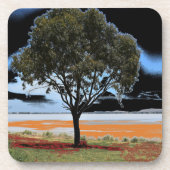 Dessous de verre d'arbre solo du lac Beeac (Devant)