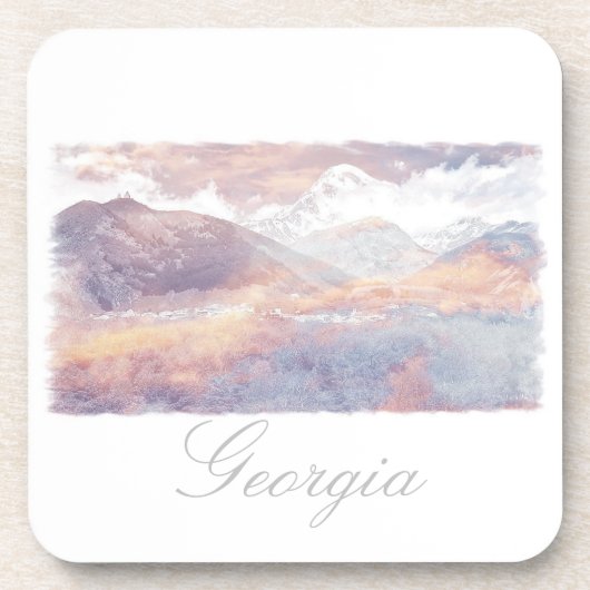 Dessous de verre d'architecture Georgia Kazbegi (Devant)