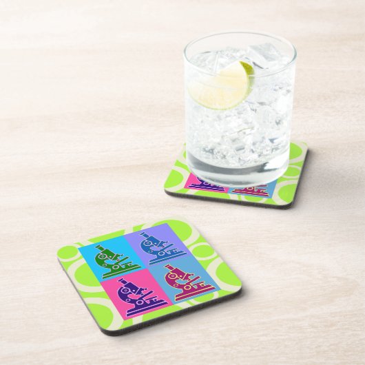 Dessous de verre d'art de bruit de microscope (Côté Droit)