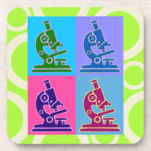 Dessous de verre d'art de bruit de microscope (Devant)